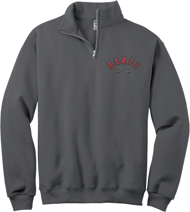 Benet Hockey NuBlend 1/4-Zip Cadet Collar Sweatshirt