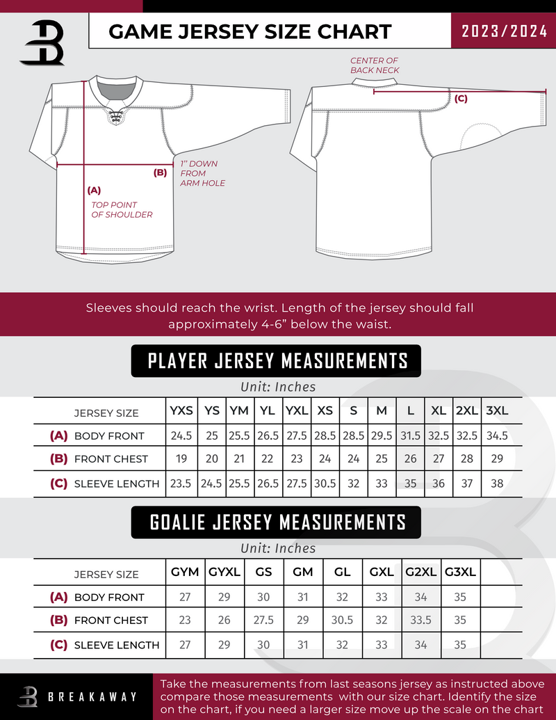 Black Bear Selects Youth Goalie Reversible Sublimated Jersey