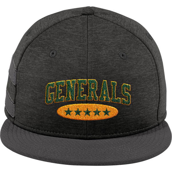 Red Bank Generals New Era Shadow Heather Striped Flat Bill Snapback Cap