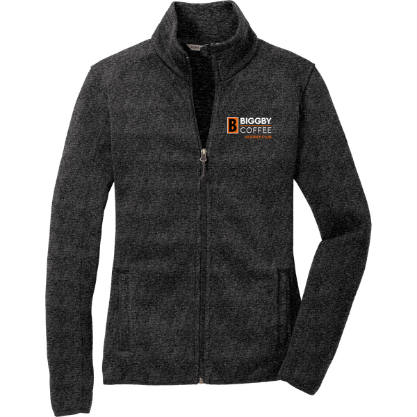 Biggby Coffee Hockey Club Ladies Sweater Fleece Jacket