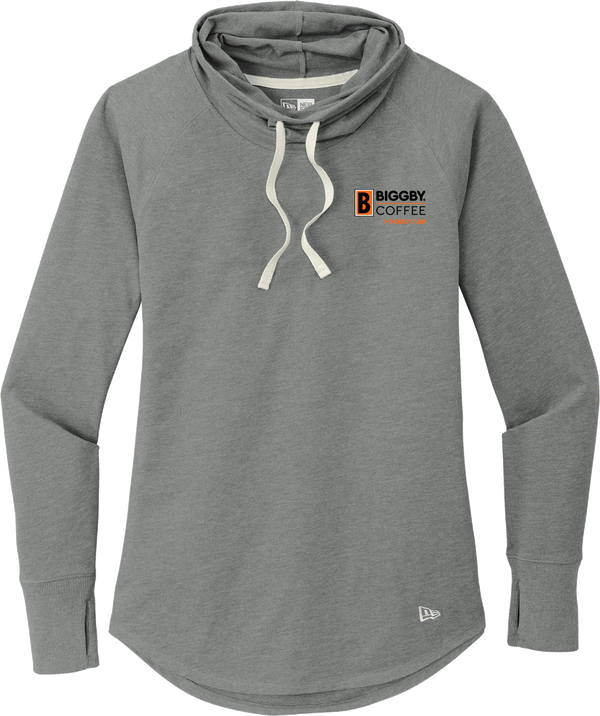 Biggby Coffee Hockey Club New Era Ladies Sueded Cotton Blend Cowl Tee