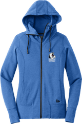 Berdnikov Bears New Era Ladies Tri-Blend Fleece Full-Zip Hoodie