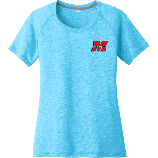 Team Maryland Ladies PosiCharge Tri-Blend Wicking Scoop Neck Raglan Tee