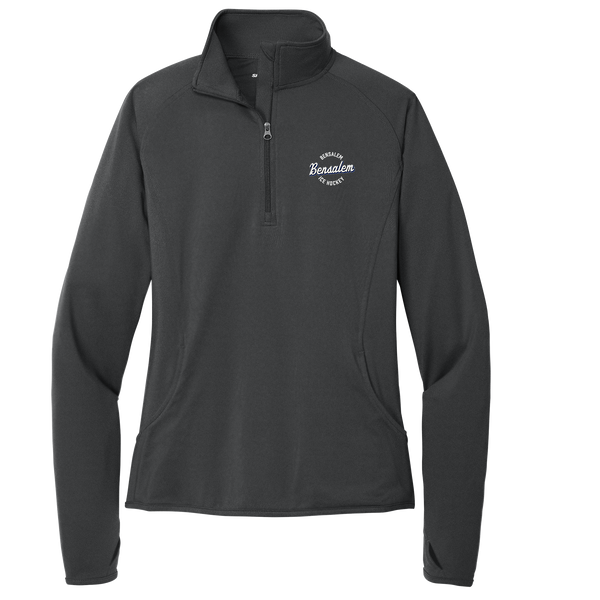 Bensalem Ladies Sport-Wick Stretch 1/4-Zip Pullover