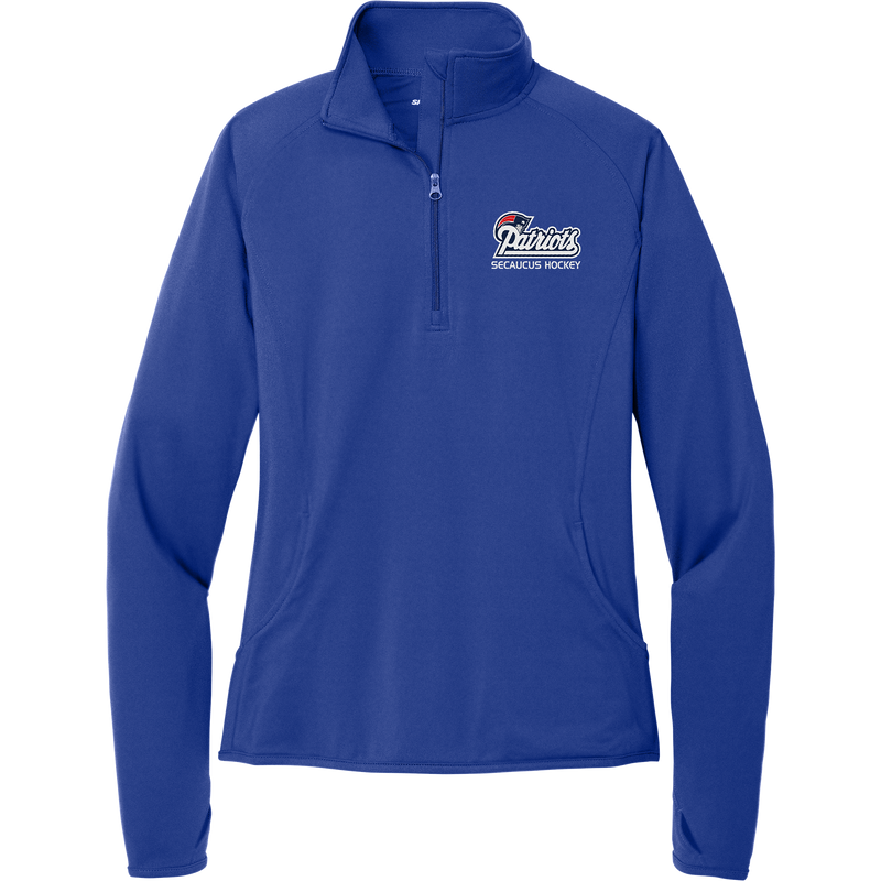 Secaucus Patriots Ladies Sport-Wick Stretch 1/4-Zip Pullover