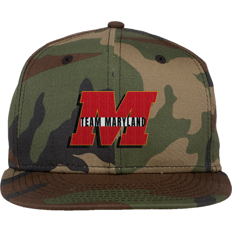 Team Maryland New Era Flat Bill Snapback Cap