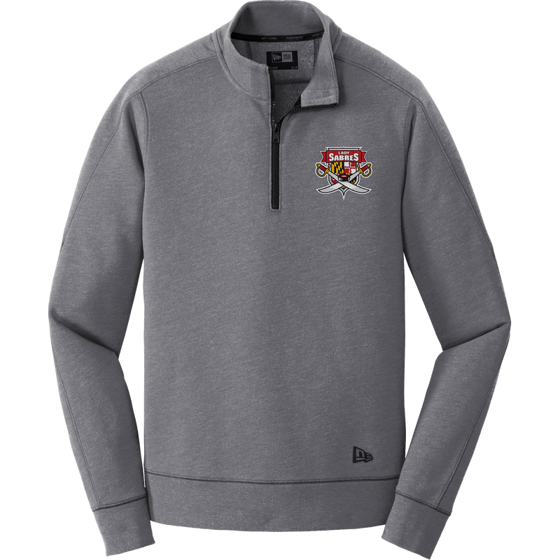 SOMD Lady Sabres New Era Tri-Blend Fleece 1/4-Zip Pullover