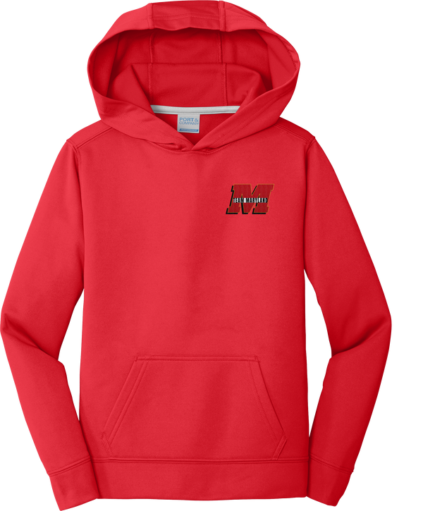 Team Maryland Youth Performance Fleece Pullover Hooded Sweatshirt