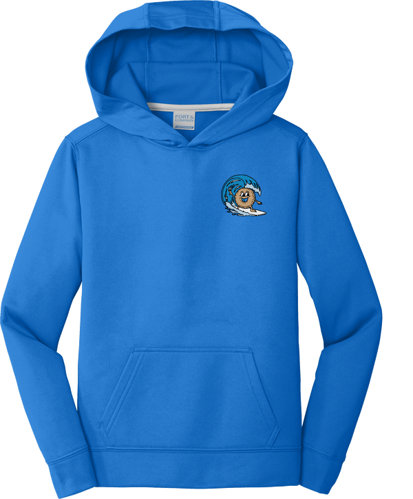 BagelEddi's Youth Performance Fleece Pullover Hooded Sweatshirt