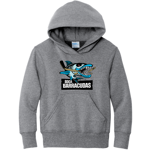 Boca Barracudas Youth Core Fleece Pullover Hooded Sweatshirt