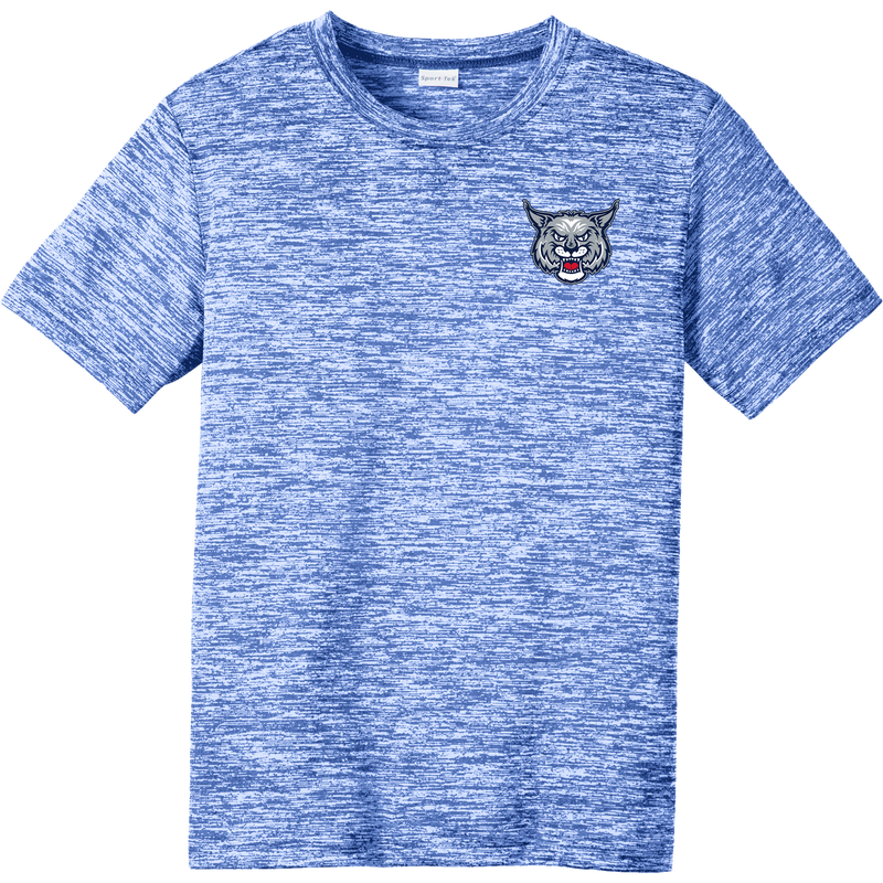 CT Bobcats Youth PosiCharge Electric Heather Tee