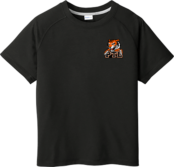 Princeton Tiger Lilies Youth PosiCharge  Tri-Blend Wicking Raglan Tee